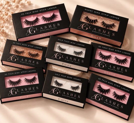 BULK MIX STRIP LASHES (For MUA) (20 Pairs)